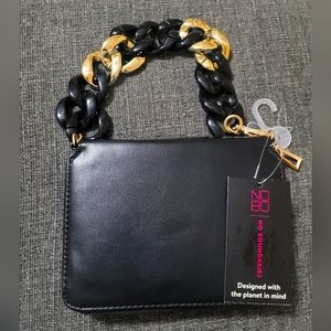 No Boundaries Black and Gold Wallet Bag.